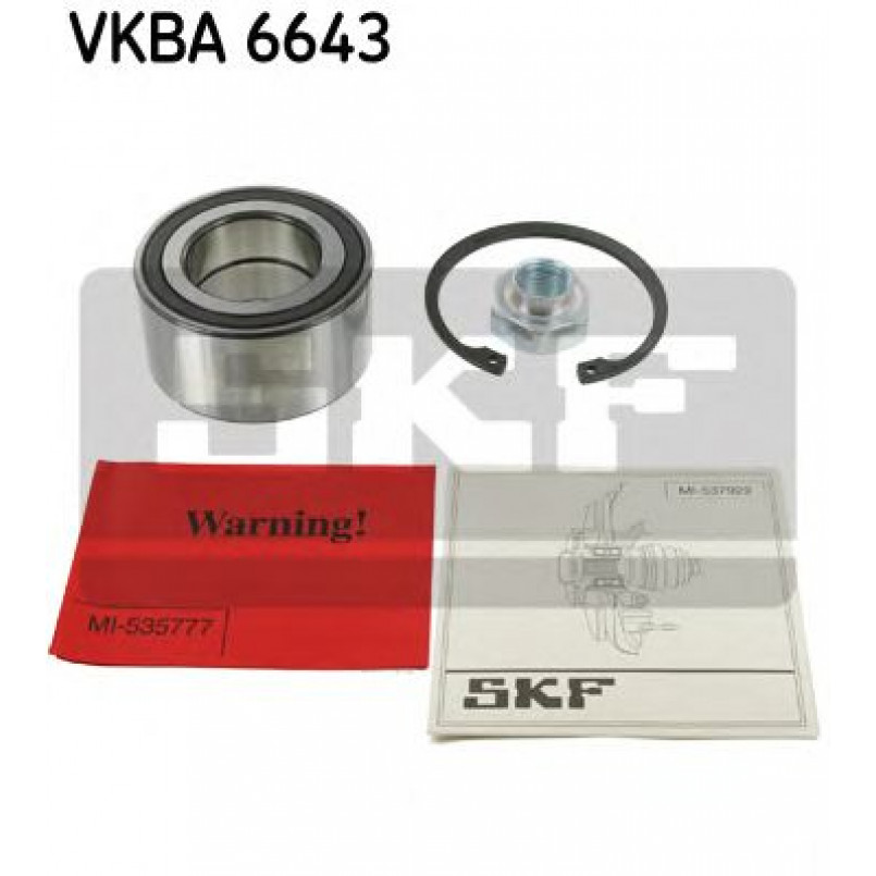 VKBA 6643 SKF Підшипник кульковий d>30